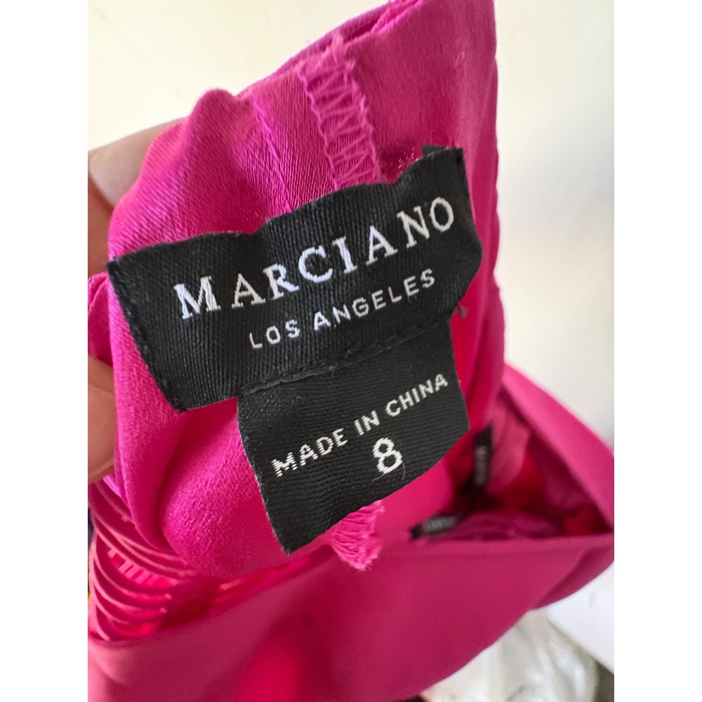 Marciano Arissa Pink V-Neck Caged Back Gown Size 8 - Picture 7 of 7